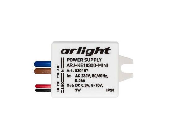 Драйвер Arlight ARJ-KE10300-Mini 5-10V 3W IP20 0,3A 030187, изображение 2