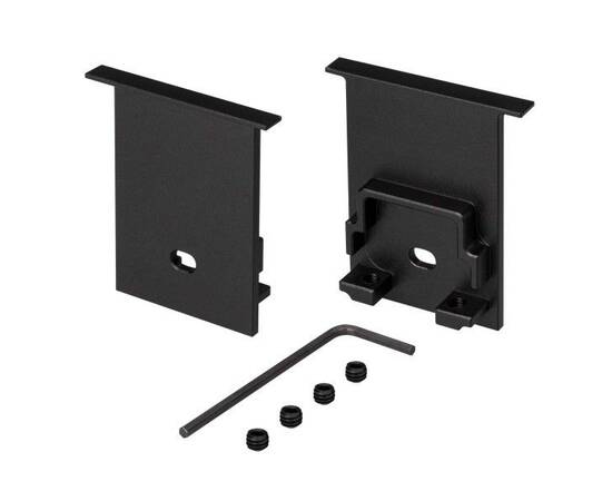 Набор заглушек Arlight SL-Comfort-3551-F Black c отверстием 031786