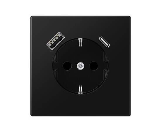 Розетка 2K+З Jung LS1520-15CASWM