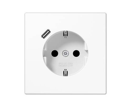 Розетка 2K+З USB Typ C Jung LS1520-18CWW