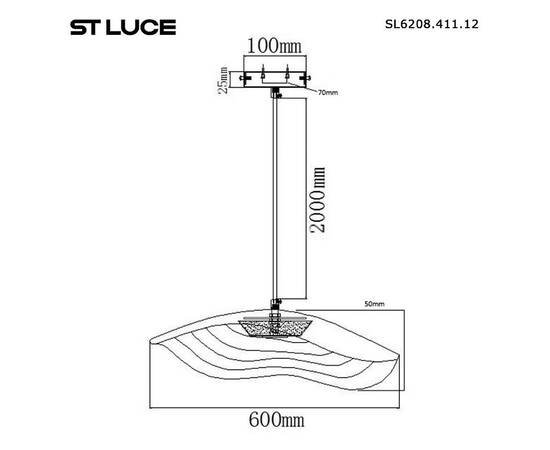 Подвесной светильник ST Luce Oasis SL6208.411.12, изображение 4