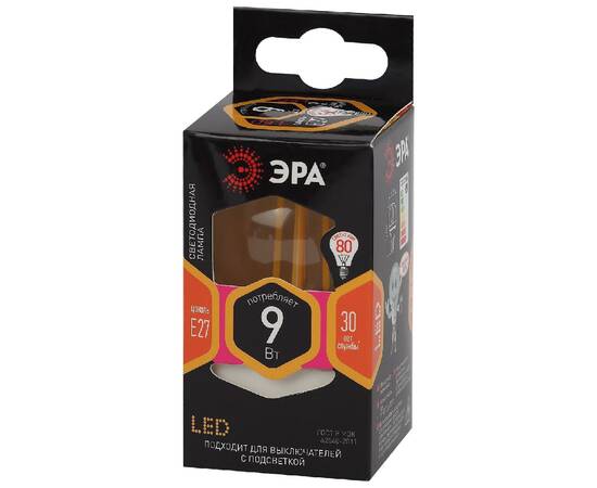 Лампа светодиодная Эра E27 9W 2700K F-LED P45-9w-827-E27 Б0047023, изображение 4