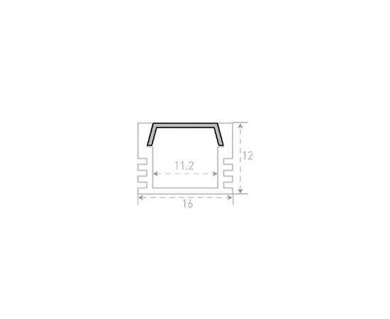 Профиль алюминиевый (комплект) SWG Standard SF-1612-3MT 00-00031954, изображение 3