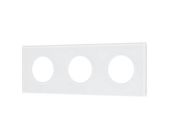 Рамка стеклянная на 3 поста Arlight FRM-GLARE-GC-3-WH 043838