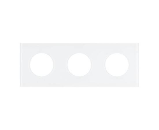 Рамка стеклянная на 3 поста Arlight FRM-GLARE-GC-3-WH 043838, изображение 2