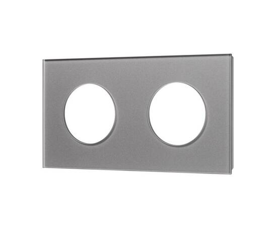 Рамка стеклянная на 2 поста Arlight FRM-GLARE-GC-2-GR 043837