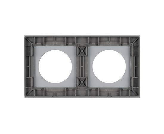 Рамка стеклянная на 2 поста Arlight FRM-GLARE-GC-2-GR 043837, изображение 3
