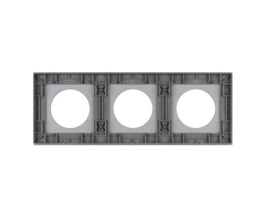Рамка стеклянная на 3 поста Arlight FRM-GLARE-GC-3-GR 043840, изображение 3
