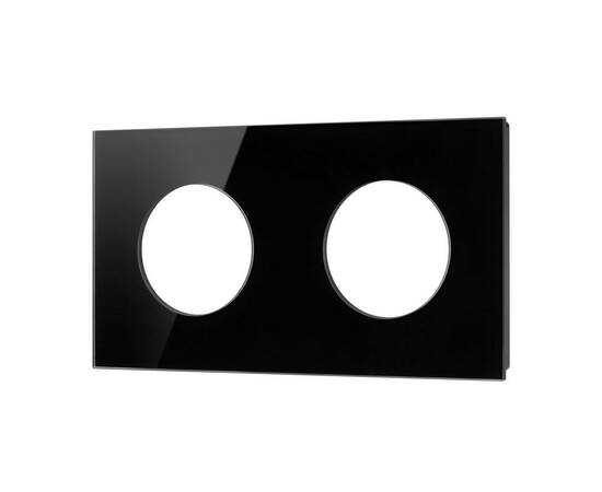 Рамка стеклянная на 2 поста Arlight FRM-GLARE-GC-2-BK 043836