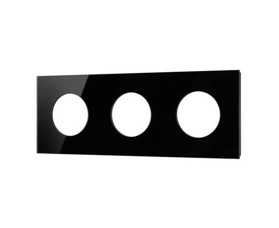 Рамка стеклянная на 3 поста Arlight FRM-GLARE-GC-3-BK 043839
