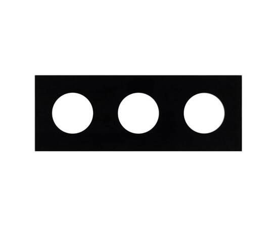 Рамка стеклянная на 3 поста Arlight FRM-GLARE-GC-3-BK 043839, изображение 3