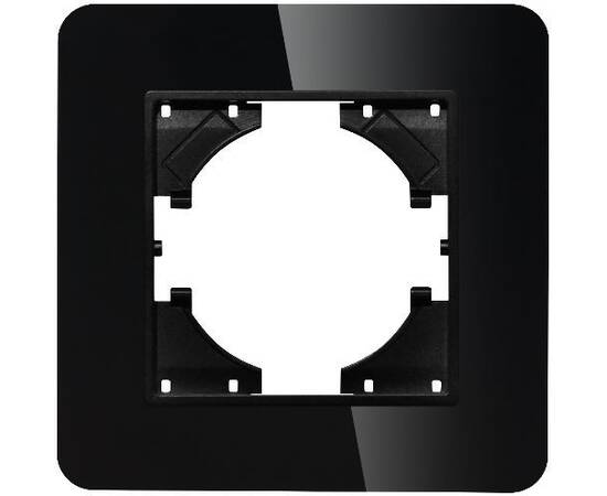 Рамка стеклянная на 1 пост Arlight FRM-OMALI-GS-1-BK 049662