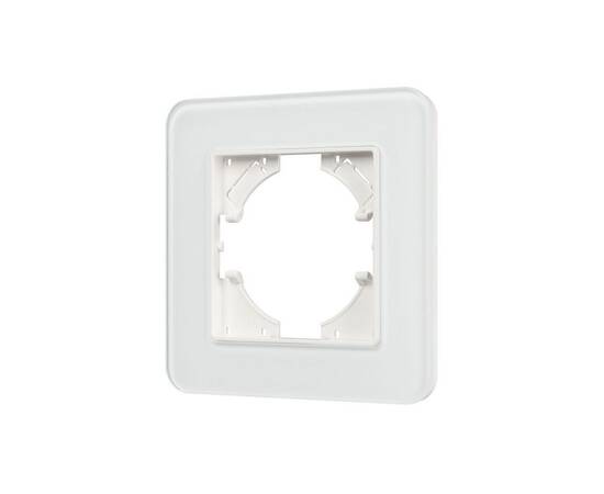 Рамка стеклянная на 1 пост Arlight FRM-OMALI-SFGS-1-WH 049675