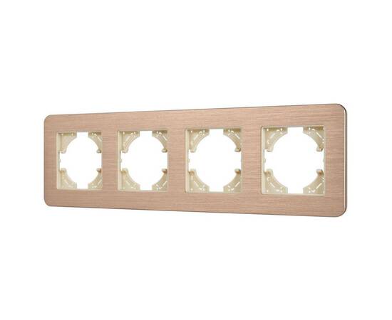 Рамка на 4 поста алюминиевая Arlight FRM-AKIRY-AL-4-GD 049733