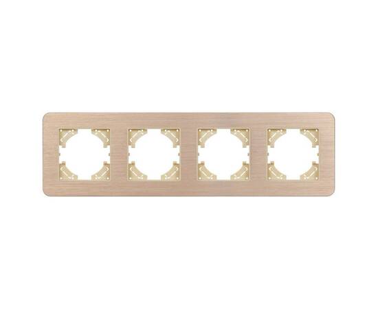 Рамка на 4 поста алюминиевая Arlight FRM-AKIRY-AL-4-GD 049733, изображение 2