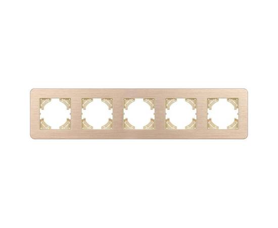 Рамка на 5 постов алюминиевая Arlight FRM-AKIRY-AL-5-GD 049736, изображение 2