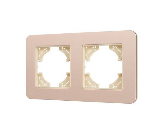 Рамка на 2 поста алюминиевая Arlight FRM-AKIRY-SFAL-2-GD 049739
