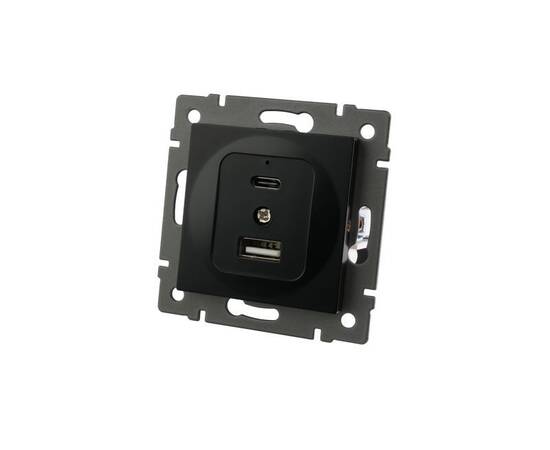 Механизм USB розетки Arlight SCT-MUAC-PL-BK-V (5V, 3A, QC4) 049838