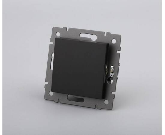 Механизм выключателя одноклавишный самовозвратный Arlight SWT-MKR1-PL-BK-V (250V, 10A) 049880