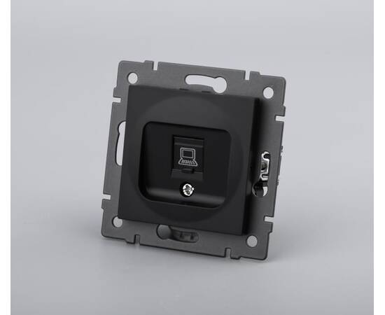 Механизм компьютерной розетки Arlight SCT-MPC1-PL-BK-V (RJ-45, CAT6) 049847