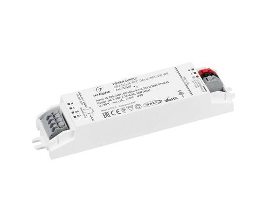 Блок питания Arlight ARJ-SP-36-PFC-DALI2-NFC-PD-WR (36W, 3-50V, 0.15-0.9A) 050107