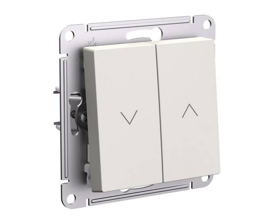 Выключатель 2-клавишный жалюзи, 10А Systeme Electric AtlasDesign Бежевый ATN000219