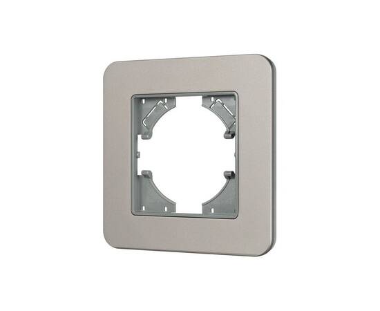 Рамка алюминиевая на 1 пост Arlight FRM-AKIRY-SFAL-1-SR 049684