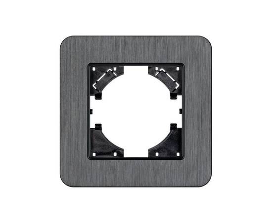 Рамка алюминиевая на 1 пост Arlight FRM-AKIRY-AL-1-BK 049681, изображение 3