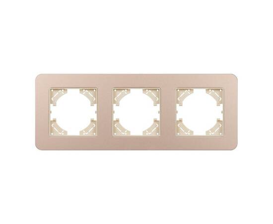 Рамка на 3 поста алюминиевая Arlight FRM-AKIRY-SFAL-3-GD 049742, изображение 3
