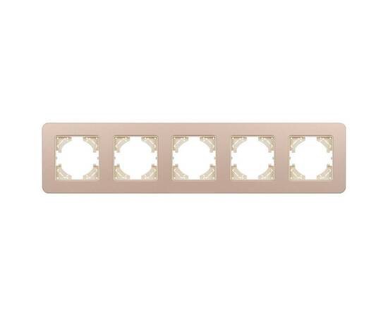 Рамка на 5 постов алюминиевая Arlight FRM-AKIRY-SFAL-5-GD 049748, изображение 2