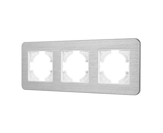 Рамка на 3 поста алюминиевая Arlight FRM-AKIRY-AL-3-SR 049728
