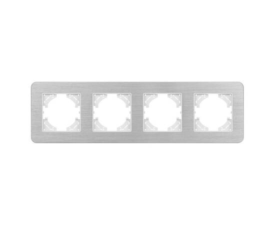 Рамка на 4 поста алюминиевая Arlight FRM-AKIRY-AL-4-SR 049731, изображение 3
