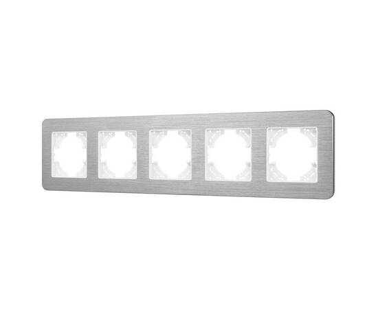 Рамка на 5 постов алюминиевая Arlight FRM-AKIRY-AL-5-SR 049734