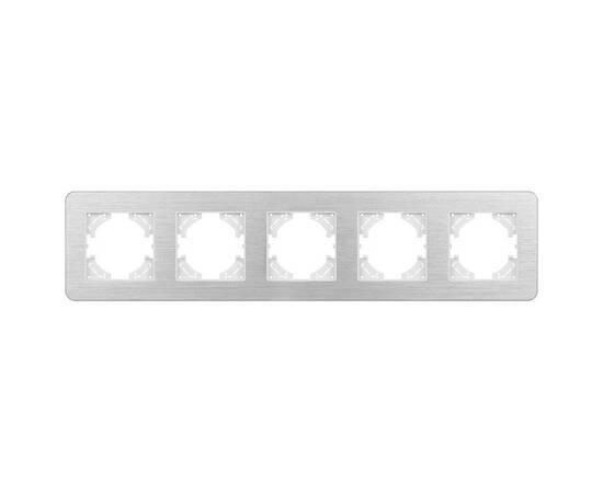Рамка на 5 постов алюминиевая Arlight FRM-AKIRY-AL-5-SR 049734, изображение 3