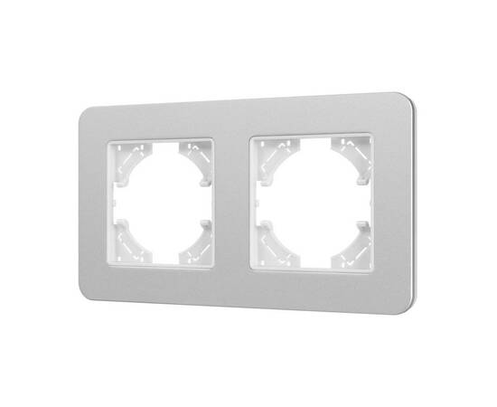 Рамка на 2 поста алюминиевая Arlight FRM-AKIRY-SFAL-2-SR 049737