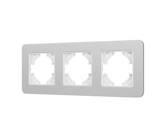 Рамка на 3 поста алюминиевая Arlight FRM-AKIRY-SFAL-3-SR 049740