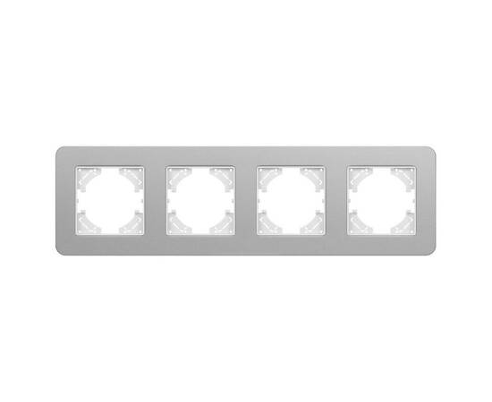 Рамка на 4 поста алюминиевая Arlight FRM-AKIRY-SFAL-4-SR 049743, изображение 3