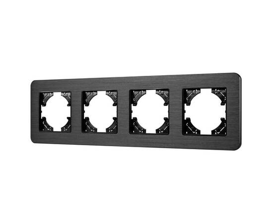 Рамка на 4 поста алюминиевая Arlight FRM-AKIRY-AL-4-BK 049732