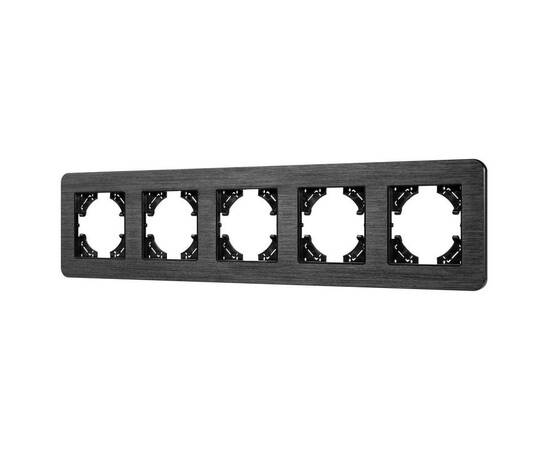 Рамка на 5 постов алюминиевая Arlight FRM-AKIRY-AL-5-BK 049735