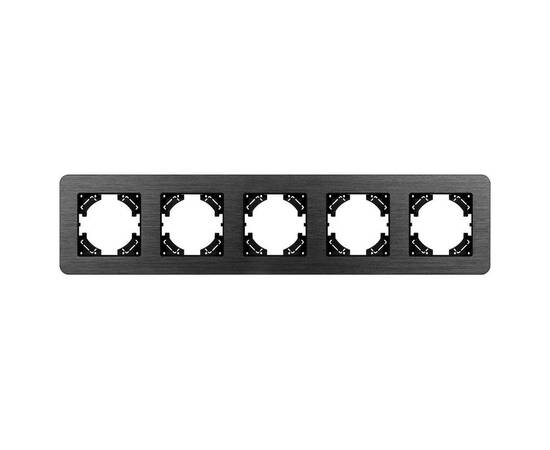 Рамка на 5 постов алюминиевая Arlight FRM-AKIRY-AL-5-BK 049735, изображение 3