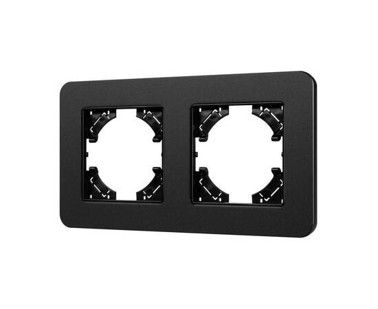 Рамка на 2 поста алюминиевая Arlight FRM-AKIRY-SFAL-2-BK 049738