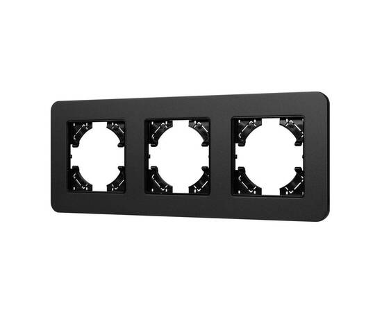 Рамка на 3 поста алюминиевая Arlight FRM-AKIRY-SFAL-3-BK 049741