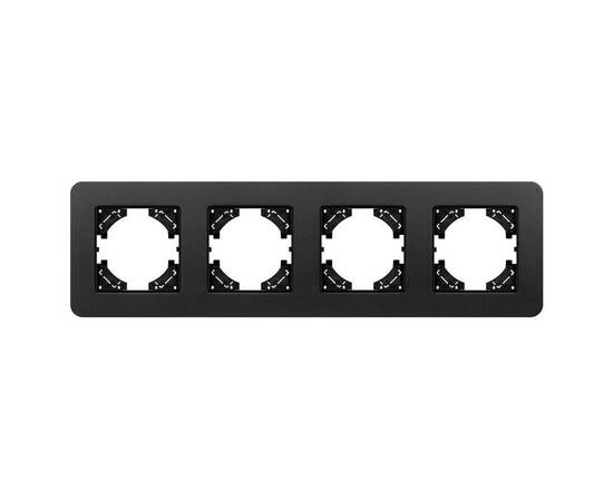 Рамка на 4 поста алюминиевая Arlight FRM-AKIRY-SFAL-4-BK 049744, изображение 3