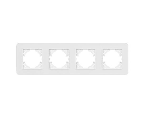 Рамка на 4 поста стеклянная Arlight FRM-OMALI-GS-4-WH 049700, изображение 3