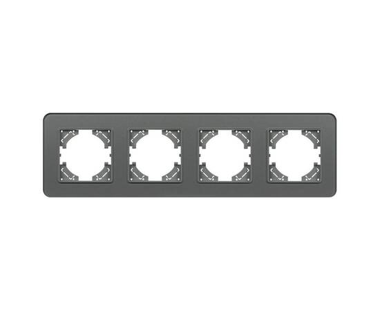 Рамка на 4 поста стеклянная Arlight FRM-OMALI-GS-4-GR 049702, изображение 3