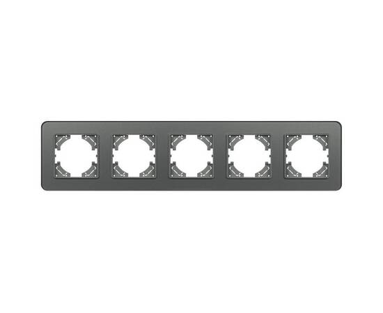 Рамка на 5 постов стеклянная Arlight FRM-OMALI-GS-5-GR 049706, изображение 3