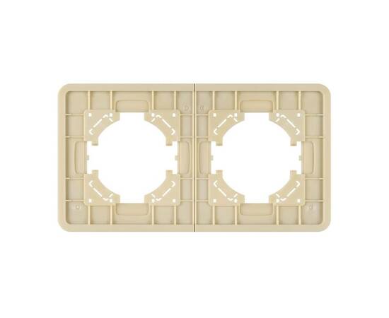 Рамка на 2 поста стеклянная Arlight FRM-OMALI-GS-2-GD 049695, изображение 2