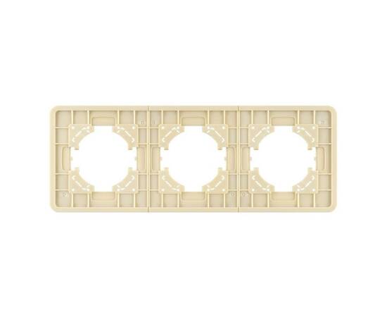 Рамка на 3 поста стеклянная Arlight FRM-OMALI-GS-3-GD 049699, изображение 2