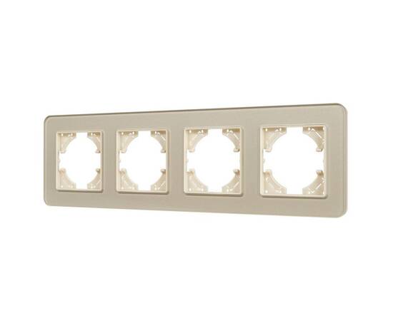 Рамка на 4 поста стеклянная Arlight FRM-OMALI-GS-4-GD 049703