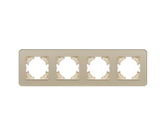 Рамка на 4 поста стеклянная Arlight FRM-OMALI-GS-4-GD 049703, изображение 3